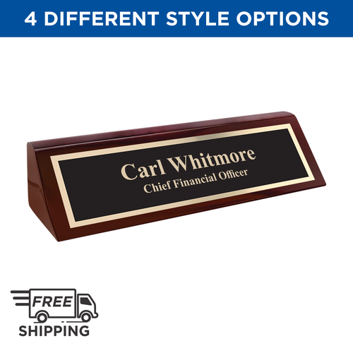 Rosewood Piano Finish Desk Sign Rosewood Piano Finish Desk Sign