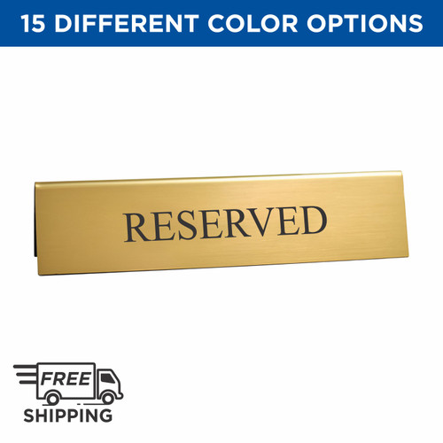 Reserved Tented Plastic Sign Reserved Tented Plastic Sign