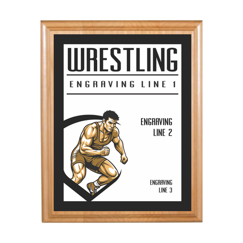 Wrestling Plaque