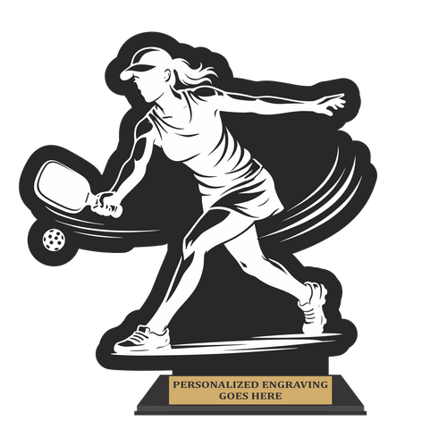 Dynamic Silhouette Pickleball Acrylic - Female