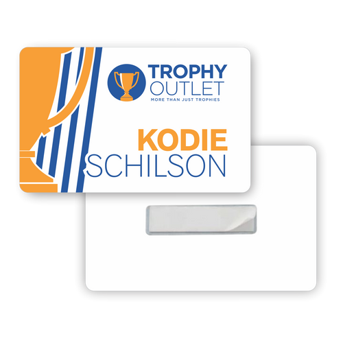 PVC PLASTIC NAME BADGE