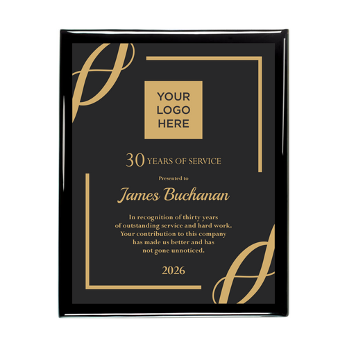 Employee Service Recognition Plaque