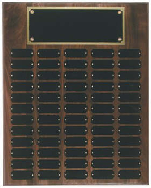 Genuine walnut 16x20 plaque 60 1 x 2 1/2 plates Genuine walnut 16x20 plaque 60 1 x 2 1/2 plates