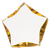 Gold / Clear Luminary Star Acrylic awards  | Free engraving and Fast production