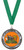 Halloween medal  - green ribbon