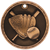 Bronze Baseball 3-D Medals
