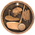 Bronze Golf 3-D Medals