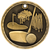 Gold Golf 3-D Medals