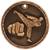 Bronze Martial Arts 3-D Medals