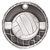 Silver Volleyball 3-D Medals