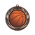 Bronze Basketball Wreath Insert Medal Bronze Basketball Wreath Insert Medal