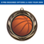 Gold Basketball Wreath Insert Medal Gold Basketball Wreath Insert Medal