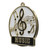 Front Angle of Music High Tech Medal