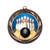 Bronze Bowling Wreath Insert Medal