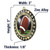Dimensions of Football Radiant Star Patriotic Insert Medal Dimensions of Football Radiant Star Patriotic Insert Medal