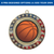 GoldBasketball Radiant Star Patriotic Insert Medal