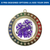 Gold Cheerleading Radiant Star Multicolor Insert Medal