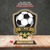 Personalized Gold Soccer Star Clear Acrylic Trophy Award