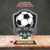 Personalized Silver Soccer Star Clear Acrylic Trophy Award