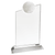 Clear Crystal with Inset Crystal Golf Ball on Clear Base Award