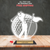 Clear Acrylic Golf Trophy Award