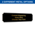 1x5 BLACK BRASS PLATE WITH GOLD ENGRAVING