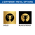 This brass plate color options chart highlights two premium finishes for custom plaques, signs, and nameplates. Available choices include gold and black/gold. These durable and stylish brass finishes provide both modern and classic looks, perfect for engraving, awards, desk signs, and personalized plates.