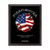 Firefighter American Flag Award Plaque Black