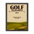 Golf 2025 Tournament Award Plaque Black