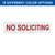 No Soliciting Sign