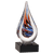 All Teardrop art glass awards include free engraved logos at no additional cost.
