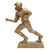 gold football resin statue | award your top players with this football resin award that anyone would be proud to display.