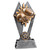 Football Sun Ray Trophy with Engraved Plate
