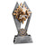 Martial Arts Sun Ray Trophy with Engraved Plate