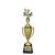 Spelling bee figure: Gold spelling bee cup trophy with custom engraved black base and gold plate — Trophy Outlet
