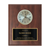 Plaque with Clock mounted in the center and Free Personalized Engraved plate.