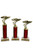 special package set of 3 trophies - 3 sizes, free engraving, choose your top and color