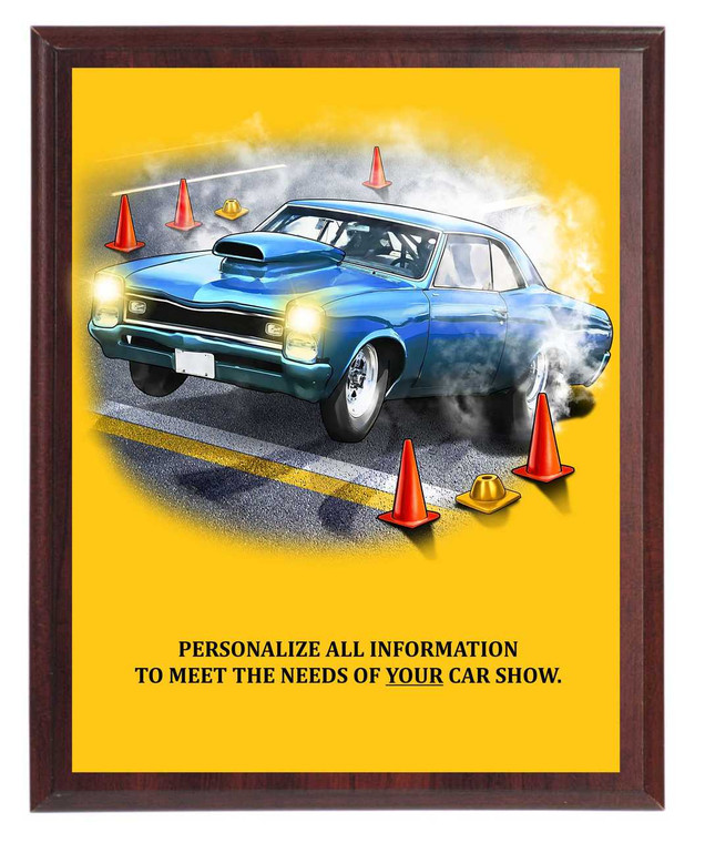 Muscle Car Show Plaque