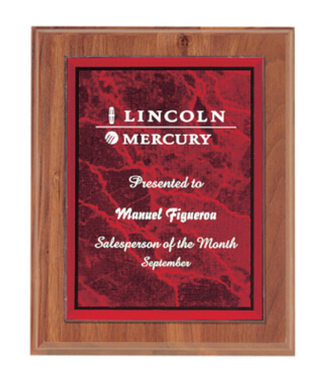 Acrylic Plate w/ Plaque 