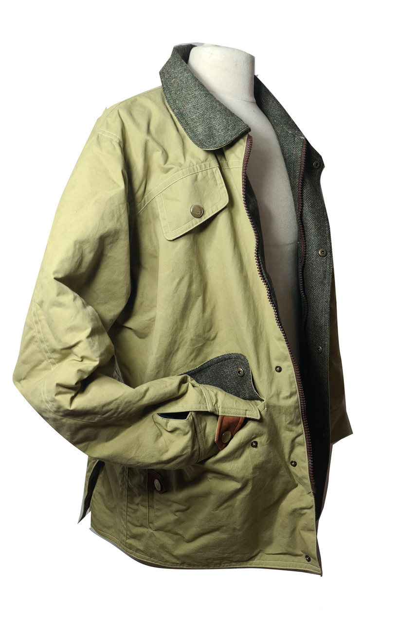 Havelock Canvas waterproof jacket lined 100% wool tweed lined - English ...