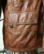 Mens ‘Robin Hood’ Luxury Brown Leather Jacket