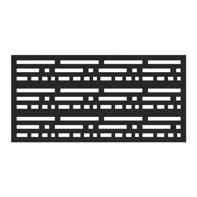 Morse Decorative Screen Panel 2ft. x 4ft. Black