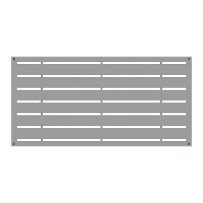 Boardwalk Decorative Screen Panel 2ft. x 4ft. Gray