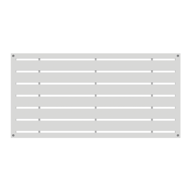 Boardwalk Decorative Screen Panel 2ft. x 4ft. White