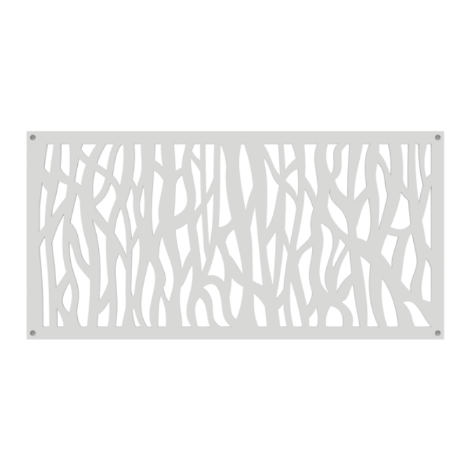 Sprig Decorative Screen Panel 2ft. x 4ft. White