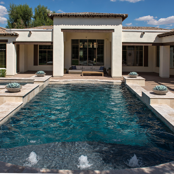 Artisan Cast Stone Round Planter Bowl Lifestyle 1