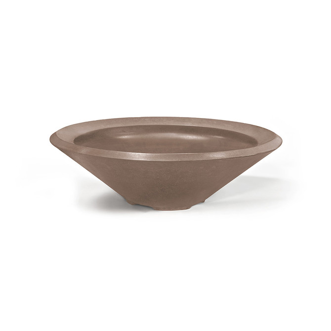 Artisan Cast Stone Round Planter Bowl Smooth Earthcast