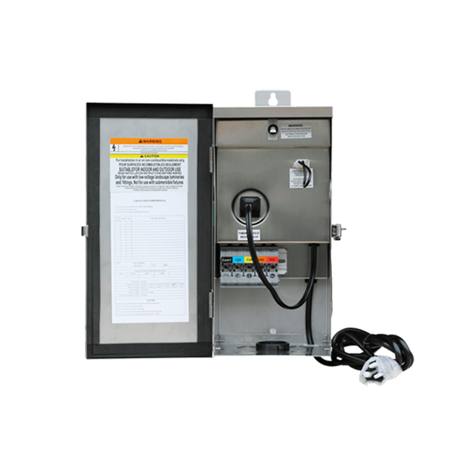 Tru-Scapes 150W Stainless Steel Transformer with Built-In Timer TS-TSSP-150