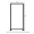 Vertical Screen Panel Frame Kit 6ft. x 3ft.