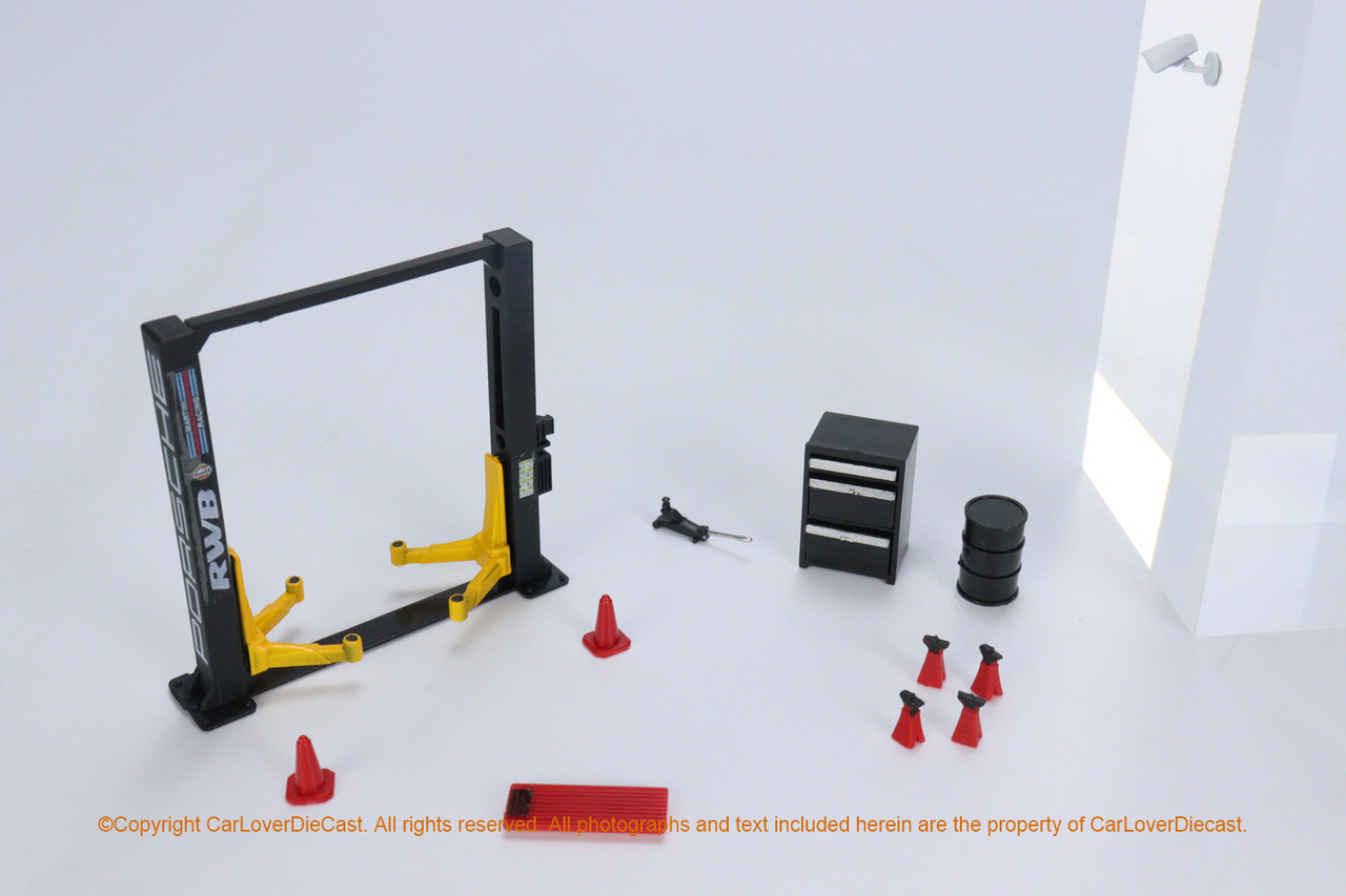 G.FANS 1:64 Model Repair Tools Kit Models / Garage lift set